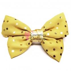 Accesoriu pentru decor par cu clema TRD044HH Mustar cu Buline